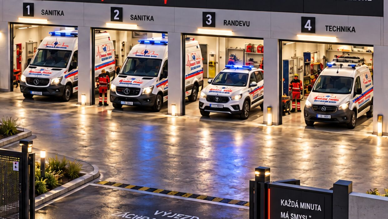 Garáže se sanitkami